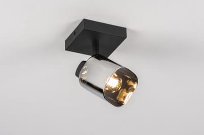 Lumidora Opbouwspot 14932 - ALION - E14 - Zwart - Grijs - Metaal