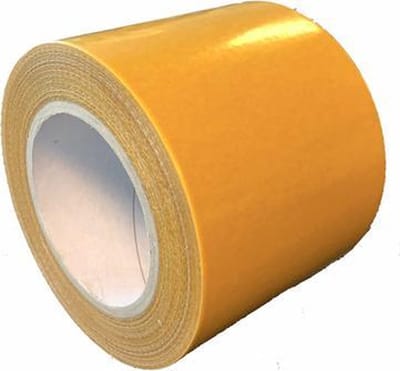 Dubbelzijdige tape voor rubber sportvloeren - 100 mm x 25 meter