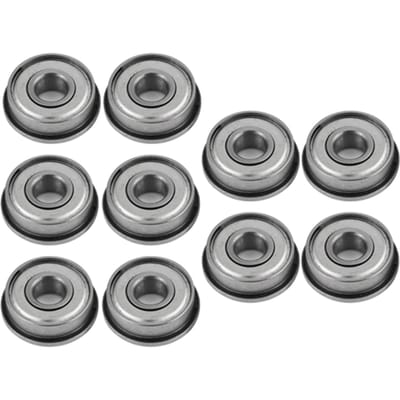 Lot de 10 roulements à billes miniatures à bride en acier blindé F608Z, 8 x 22 x 7 mm