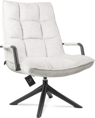 HomeBound by KY | Draaifauteuil Hidde met armleuning naturel | draaifauteuil Hidde