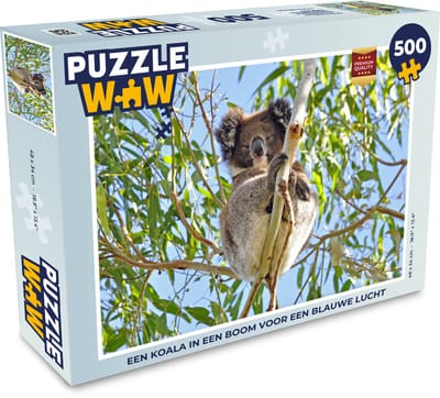 Puzzel Koala - Lucht - Takken - Kinderen - Jongens - Meiden - Legpuzzel - Puzzel 500 stukjes
