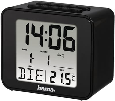 Hama wekker- Cube - Draadloos- Zwart