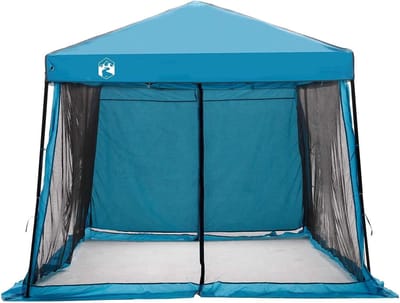 Opvouwbare Tent - Kampeerset Buiten - Ontspannen Uren - Weerbestendig Ontwerp - 303 x 196 cm - Blauw