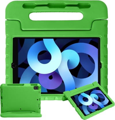 Hoesje - Geschikt voor Apple iPad Air 4 (2020) - 10.9 inch - 4e Generatie - Kinderhoes Shockproof Bumper - Kidsproof Case - Tablethoes - Kinder Hoes Cover - Groen