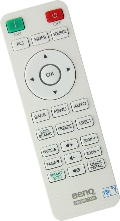Afstandsbediening geschikt voor de BENQ MH550 beamer, vervangt 5J.JGV06.001 / RCX014