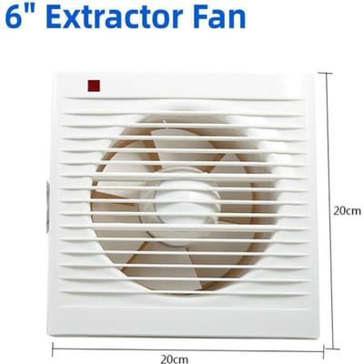 Ventilerende Afzuigventilator Voor Badkamer Toilet Keuken Raam Huis Muur 220V 6