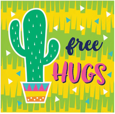 16 kleine Fiesta Fun servetten - gratis Hugs