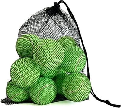 Tennisballen Set - Oefenballen Ballen - Hondenspeelgoed Tennis - Stuiteren Hoog - 12 Stuks - Lichtgroen