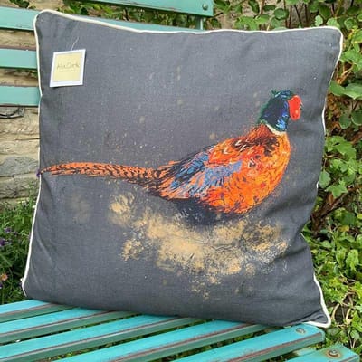 Sierkussen - Pheasant ~ Fazant - 45 Cm X 45 Cm