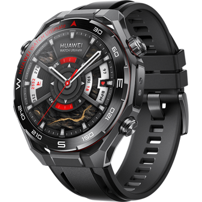 HUAWEI WATCH Ultimate 2 Black - 150m duiktechnologie | Communicatie onderwater op basis van sonar | Multi sensing X-TAP | Compatibel met iOS & Android