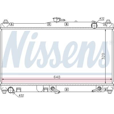 Radiator, motorkoeling NISSENS 62467