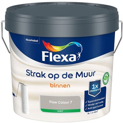 Flexa - Strak Op De Muur Binnen Mat - Flow Colour 7 - Mengverf - 5 L