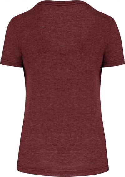 PROACT® Damessport-T-shirt triblend met ronde hals PA4021 - Wine Heather - L