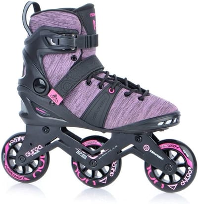 Skeelers Dames - Inline skates - Sportief Buiten - Aluminium Frame - 90 mm - Zwart