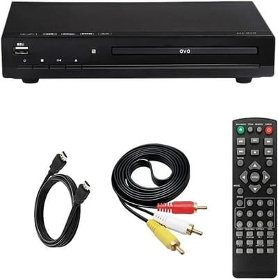 DVD Speler - Multimediaspeler - Thuisgebruik Entertainment - Inclusief Afstandsbediening - 22.5 cm Breed - Zwart