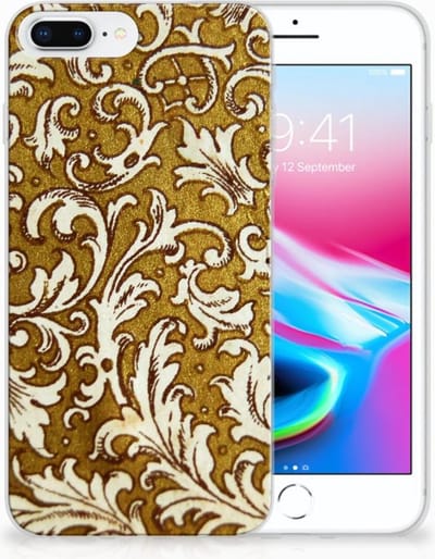 Siliconen Hoesje Apple iPhone 7 Plus | 8 Plus Barok Goud