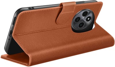 Zanae, Hoesje geschikt voor Xiaomi Redmi 14C / Poco C75 - Wallet & Stand, Bruin