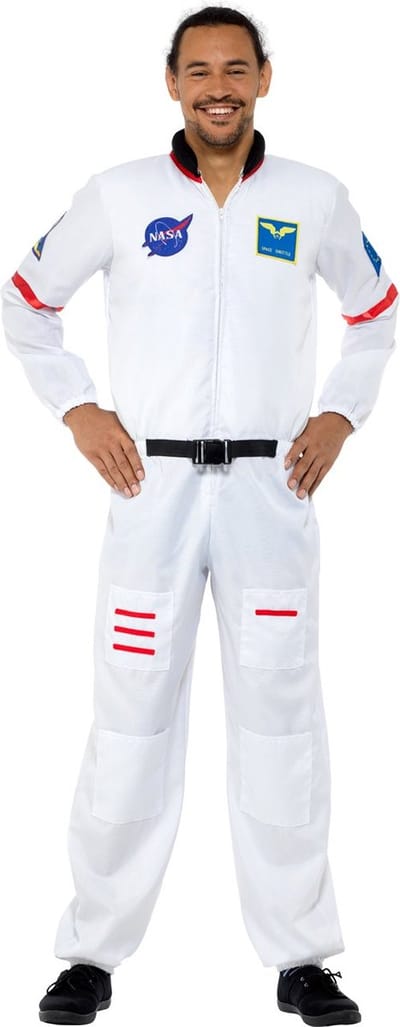 Karnival Costumes Astronaut kostuum voor heren Carnavalskleding Heren Carnaval - Polyester - Maat S - 2-Delig Jumpsuit/Riem