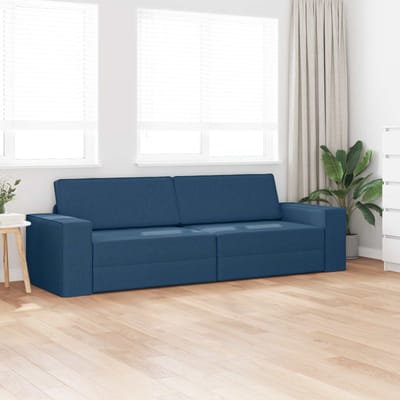 vidaXL Slaapbank Marineblauw 245 x 78 x 77 cm Stof