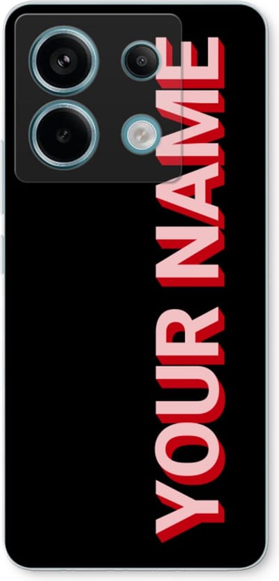 Gepersonaliseerd - Case Company® - Hoesje geschikt voor Xiaomi Poco X6 hoesje - Namecase - Soft Cover Telefoonhoesje - Bescherming aan alle Kanten en Schermrand