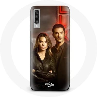 Coque Samsung Galaxy A70 Chloe Decker et Lucifer Morningstar