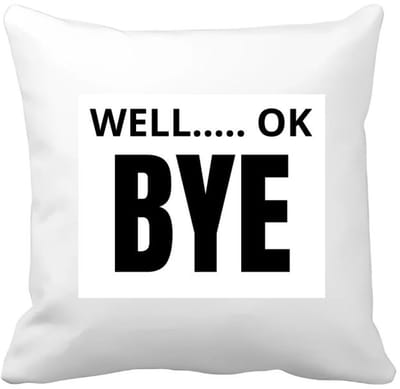 Akyol - well ok bye Kussen hoes - Afscheid bedank cadeau - collega's - werk - afscheidscadeau - verjaardagscadeau - kado - 40 bij 40 cm