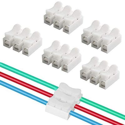 40 Stuks Veerdraadconnectoren Snelconnector Klemmenblok Elektrisch Kabelklem LED Strip Verbinding