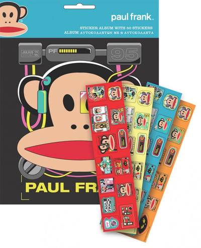 Paul Frank Monkey stickeralbum met 50 stickers