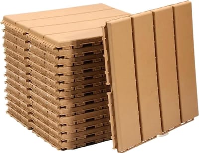 Tegels voor buitenterras, decoratie van massief parket, terras, binnenplaats, buitenterrein, balkonrenovatie (A-10 stuks)