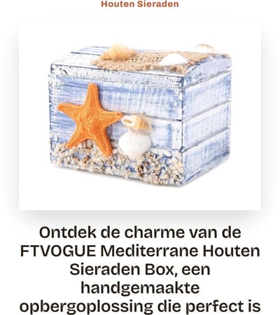 Dailygoods- Sieradenbox Handgemaakt - Houten Opbergdoos - Decoratief met Sterrenbeeld - Geschikt voor Sieraden/Cosmetica - Romantisch Ontwerp - Natuurlijk en Fris