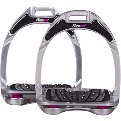 Ultra-Grip Aluminium Ingelaste Beugels Grijs/Alu/Roze Flex-On
