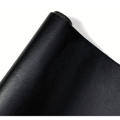 Een rol zelfklevende leerreparatiefolie, bankpleisters, autostoelen, motorstoelbekleding, waterdichte lycheegranen imitatieleerfolie black