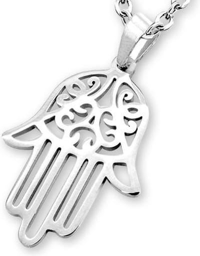 Amanto Ketting Elinor - 316L Staal - Fatima - 31x21mm - 50cm