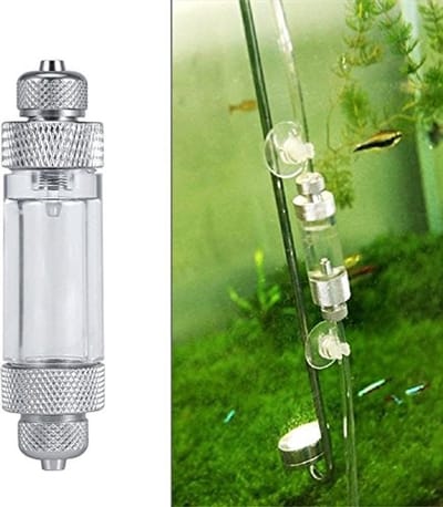 Dailygoods - Bubble Counter - CO2 Diffuser - Betrouwbare gasmonitoring - Aluminium - Aquarium onderhoud - Ideaal voor waterplanten - Perfect voor aquaria