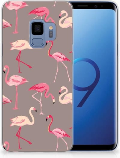 Samsung Galaxy S9 TPU Hoesje Flamingo