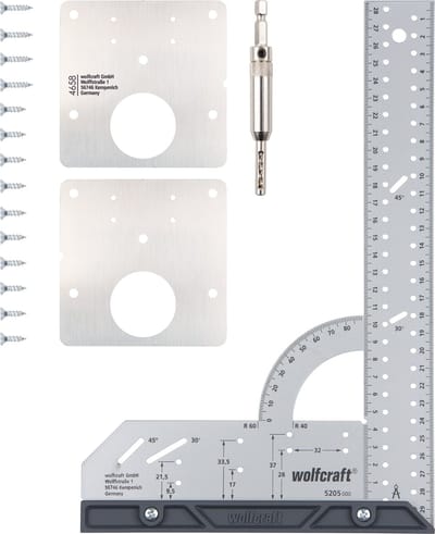 wolfcraft - Projectset 'Reparatie van potscharnieren' - 8657000