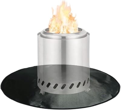 Vuurkorfmat - Grillonderlegger - Veilig Grillen - Waterdicht Hittebestendig - 28 cm - Zwart