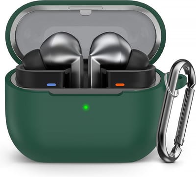 YONO Soft Case geschikt voor Samsung Galaxy Buds 3 / 3 Pro / 3 FE - Siliconen Hoesje - Donkergroen