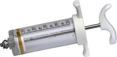 Excellent Nylonspuit - 50ml - Schroef - Injectie met Schroef - makkelijk in gebruik - 16 CM