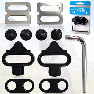 2 Stuks Mountainbike Cleats, Fietspedalen, SPD Plaat voor Binnen- en Buitensport, Geschikt voor Lange Afstanden