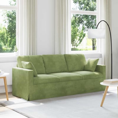 vidaXL - Bank - Lichtgroen - 198 - x - 78 - x - 80 - cm - Fluweel