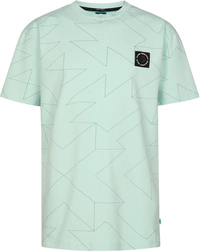 Petrol Industries - Jongens T-shirt met all-over print Luchador - Groen - Maat 104