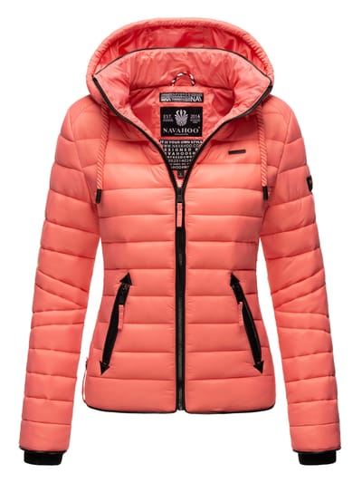 Navahoo Dames Gewatteerde Jas Lulana – Licht, Trendy & Afneembare Capuchon