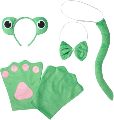 dressforfun - Accessoireset kikker Kinderen - verkleedkleding kostuum halloween verkleden feestkleding carnavalskleding carnaval feestkledij partykleding - 302030