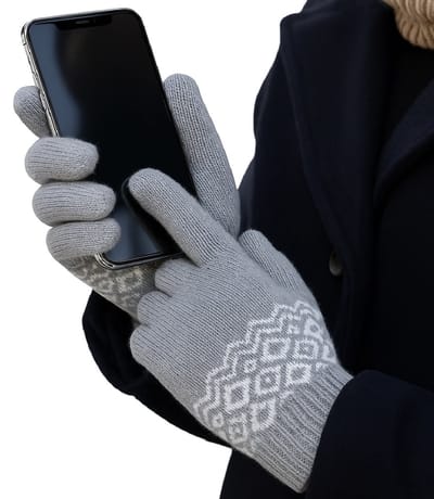 Touchscreen Winter Handschoenen I Wanten I Touch Tip Gloves I Uniseks I One Size I Grijs