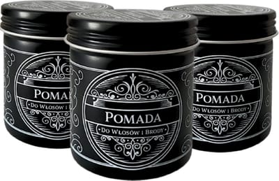 HiSkin Men Hydraterende Pomade Mannen - Natuurlijke Styling Voor Baard en Haar - Glans Zachtheid en Flexibele Fixatie - Bevat o.a Lanoline en Carnaubawas - 3 x 100 ml