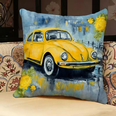 Housse de coussin de voiture aquarelle, imprimée recto-verso, coussin de canapé, coussin de tête de lit de chambre 35x35cm