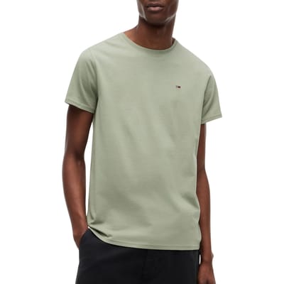 Tommy Hilfiger Xslim Jersey Tee Spring Olive Taglia: M | Magliette basic Outlet | Uomo | Verde