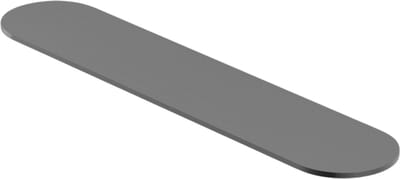 Owen & Finch Planchet | Wandplank | 316L RVS | Geborsteld Grafiet | Gun Metal PVD 430mm