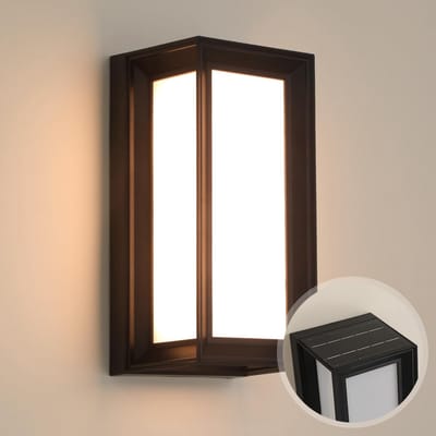 Solar Buitenlamp met Bewegingsmelder - Instelbare Kleurtemperatuur (3000K-6500K) - IP65 Waterdicht